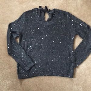 a.n.a. Gray sparkly sweater